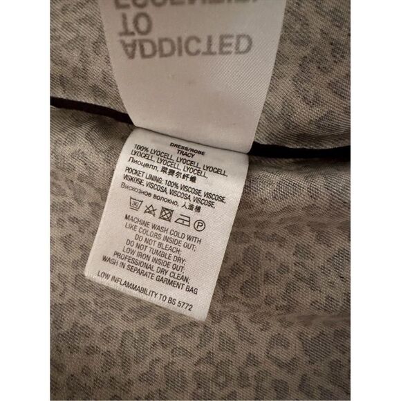 Essentiel Antwerp Tracy Leopard Micro Print Coat Dress - Picture 6 of 16